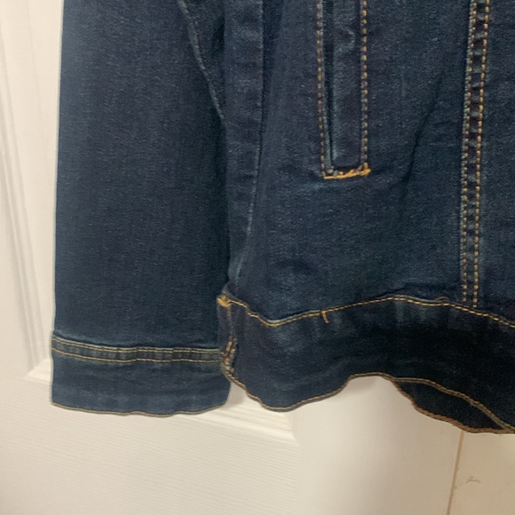 Men's Dark Blue Denim Jacket - Picture 5 of 6